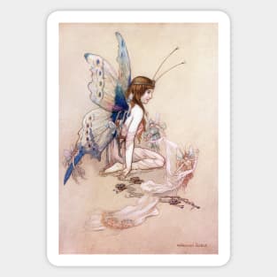 Ellie Gets Her Wings by Warwick Goble Sticker